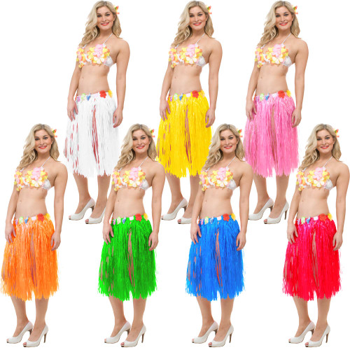 Hawaiian Skirt 60cm Yellow