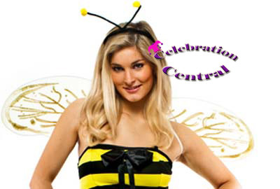 Bee Wings with Headbopper and Wand