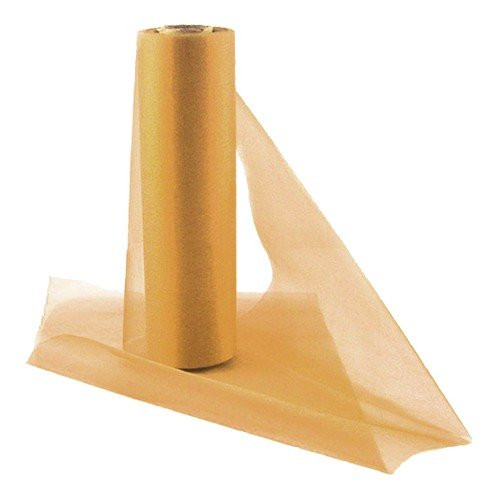 Organza Snowsheer 29cm x 25m Gold