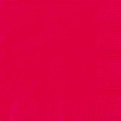Lunch Napkins Red Pk20 2Ply