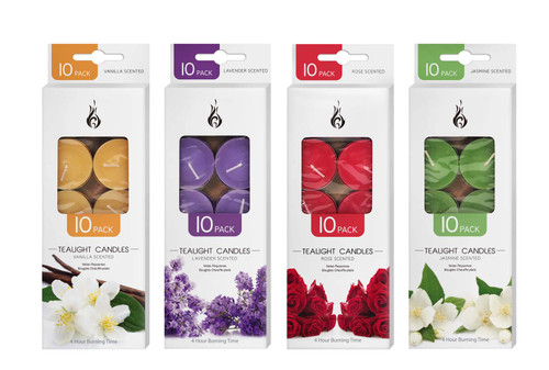 CANDLE T LIGHT SCENT 14g 10 PAck ORANGE