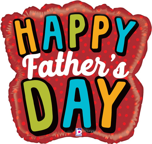 H300 Supershape Foil Balloon 28in Betallic Shape Happy Fathers Day Foil