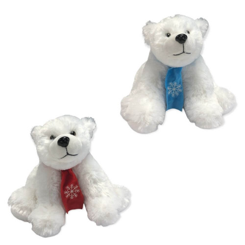 10in Polar Bear Blue Scarf