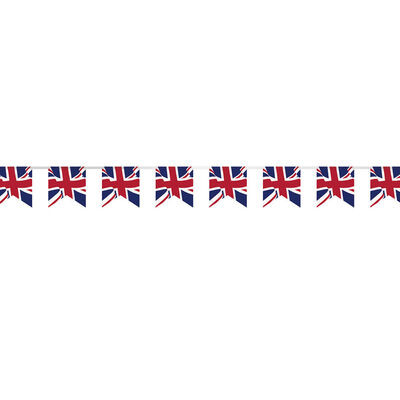 Union Jack Plastic Pennant Banner 9ft