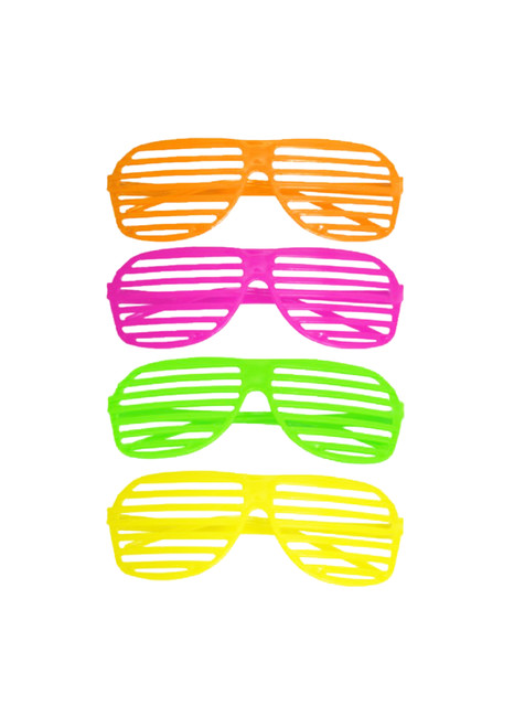 80s Adult Shutter Glasses Orange
