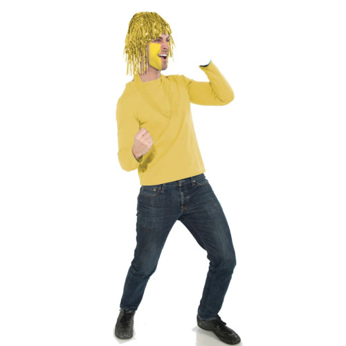Yellow Tinsel Wig