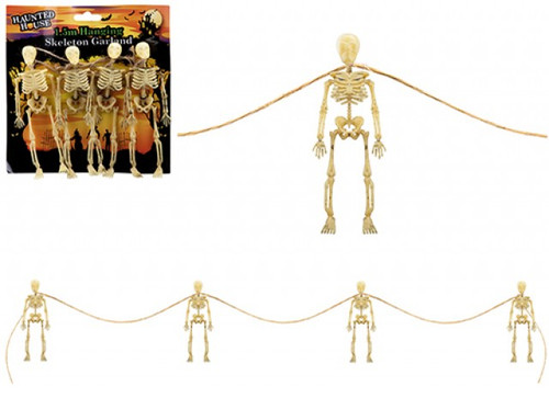 Hanging Skeleton Garland Set of 4