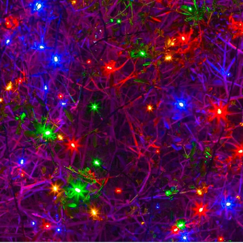 200 LED Solar Multi Function Lights Multi Colour