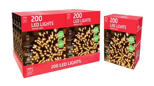 200 LED Lights Vintage Gold