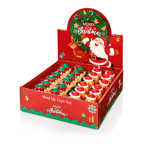 Christmas Wind Up Character 7cm Choice of Elf or Gingerbread