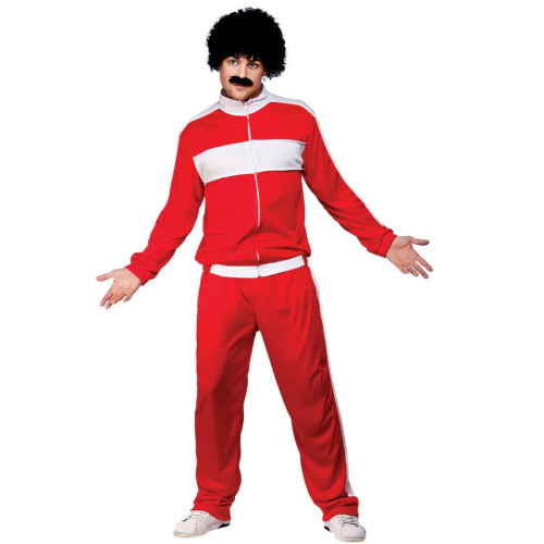 80s Scouser Retro Tracksuit Red Plus Size