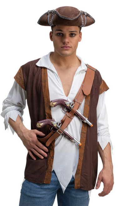 Double Pirate Holster with 2 Pistols