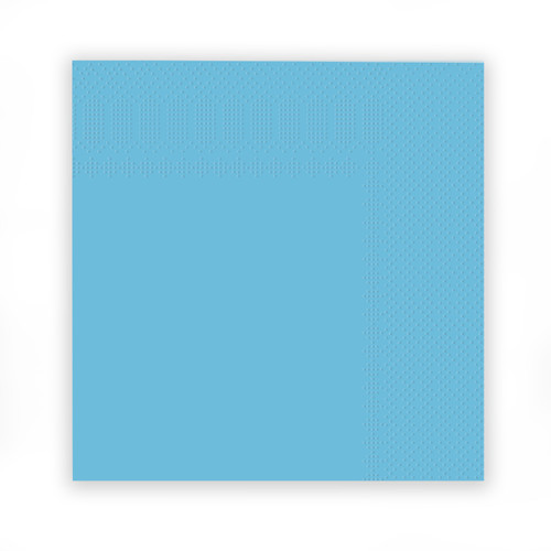 Lunch Napkins 33cm Light Blue Pk16 2Ply