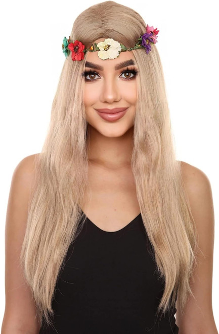 Hippie Wig Flower Crown Queen of the Cats Hippy Wig