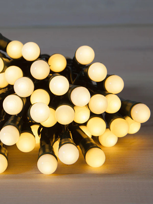 200 LED Fit and Forget Battery Operated Warm White Multifunction Berry Lights