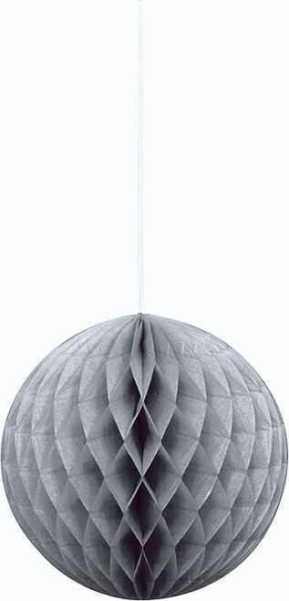 Honeycomb Ball 8in Silver