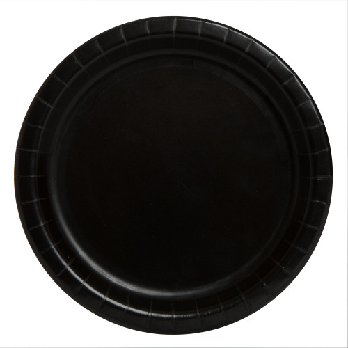 Paper Plates Pk16 21.9cm Black