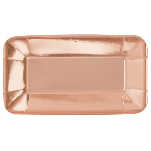 Appetizer Plate Pk8 Rose Gold 