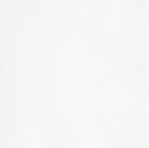Bright White Lunch Napkins 2Ply Pk50