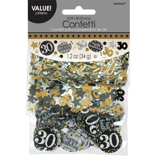 Gold Celebration Age 30 Confetti 34g