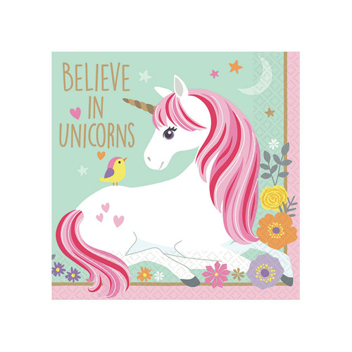 Magical Unicorn Napkins Pk16