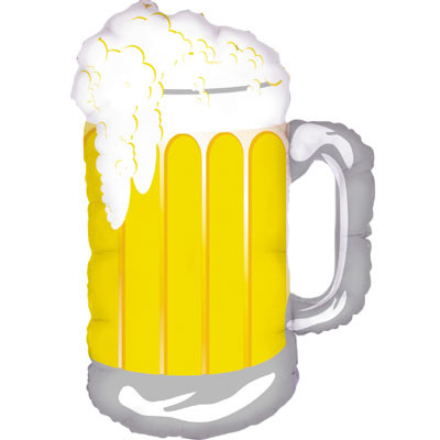 H300 Foil Balloon 34in Frost Mug Beer Mug