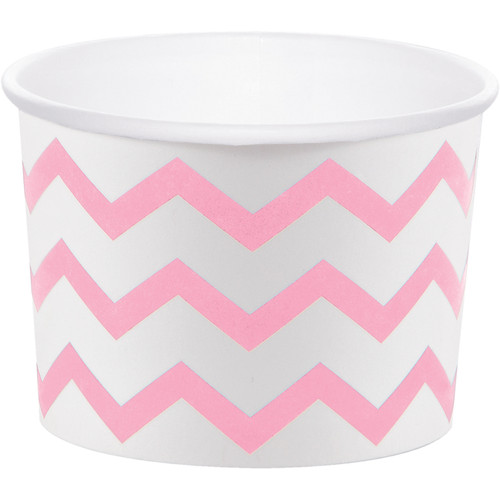 Treat Cups Pink Chevron Pk6