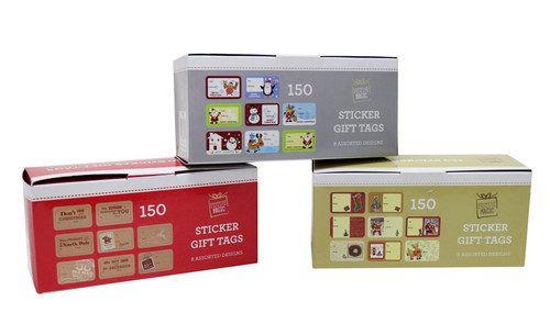 GIFT TAGS SELF ADHESIVE ON ROLL 150pc