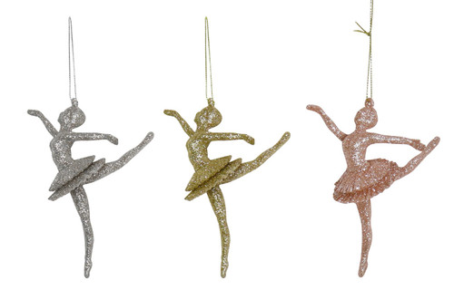 GLITTER DECO BALLERINA 13cm