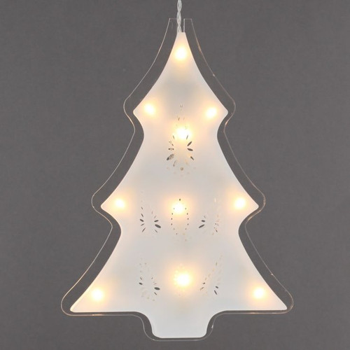 Acrylic Tree 23cm BO Warm White LED