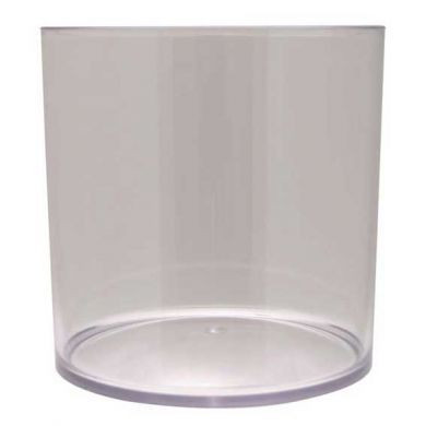 Vase Clear Acrylic Cylinder 15x15cm