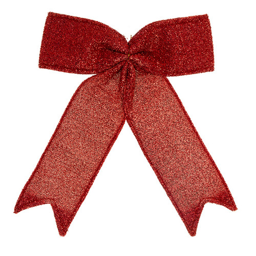 Glitter Bow Red 20cm