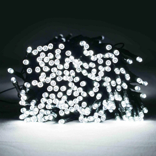 400 Timer LED Lights White Battery Operated