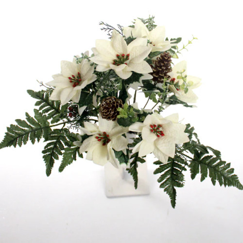 Poinsettia Bush x12 Mix