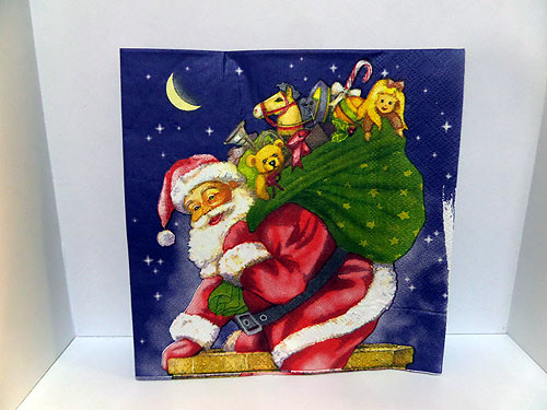 Santa Chimney Napkins Pk 20 2Ply