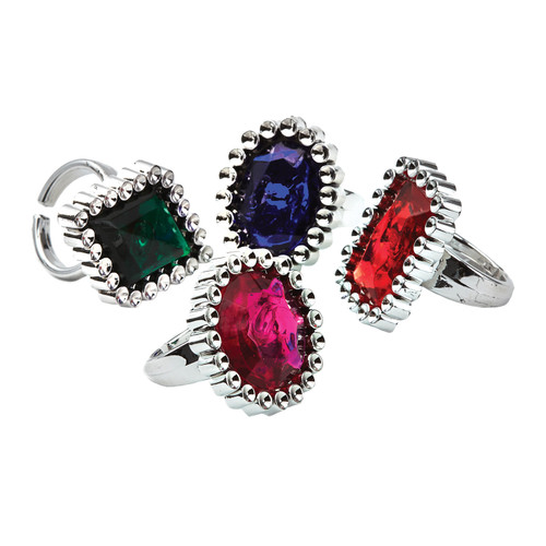Jewel Rings Pk4 Party Fillers