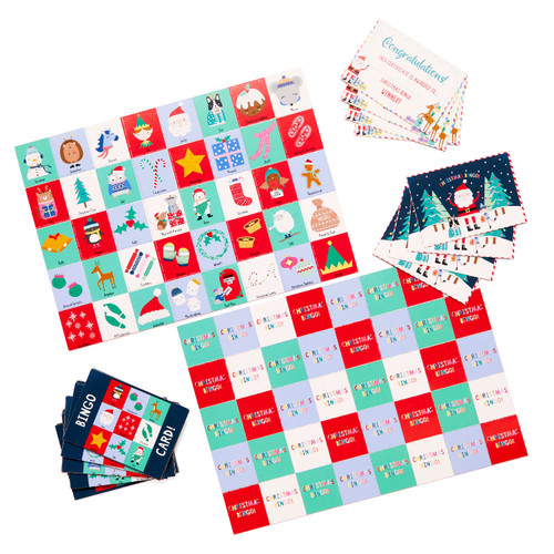Christmas Bingo Games 40 Game Pieces and 4 Winner Certificates