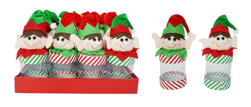 SEE THORUGH CANDY CYLINDER PLUSH ELF 