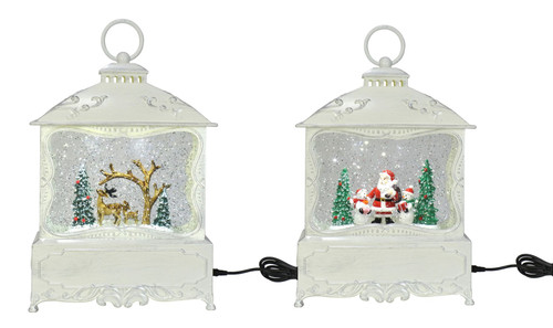 GLITTER SWIRL MUSIC LANTERN VINTAGE USB LED