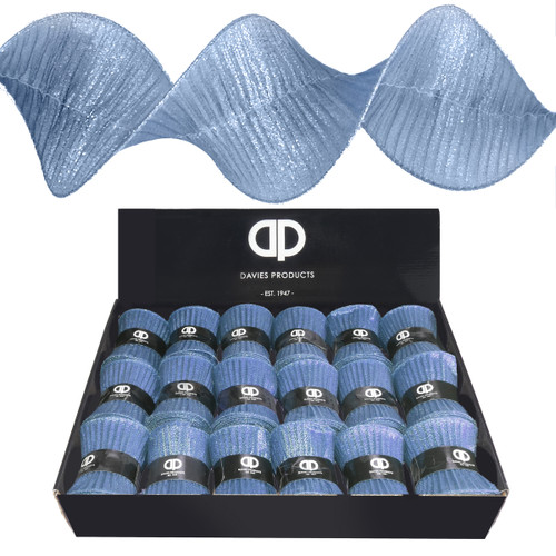 Ruffle Ribbon Royal Blue 10cmx2.7m