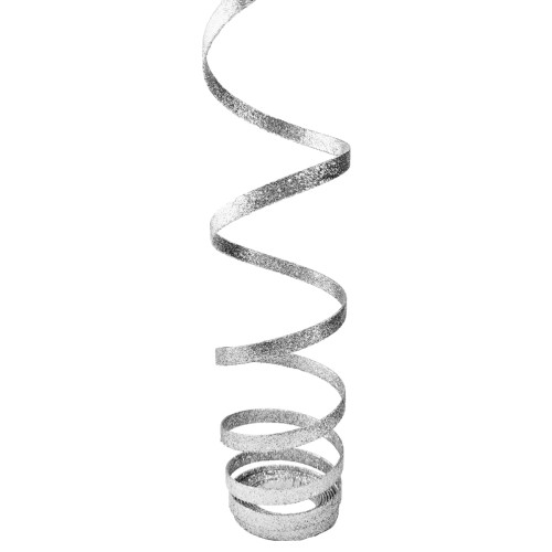 Glitter Spiro Decoration 4.5mx15mm Silver