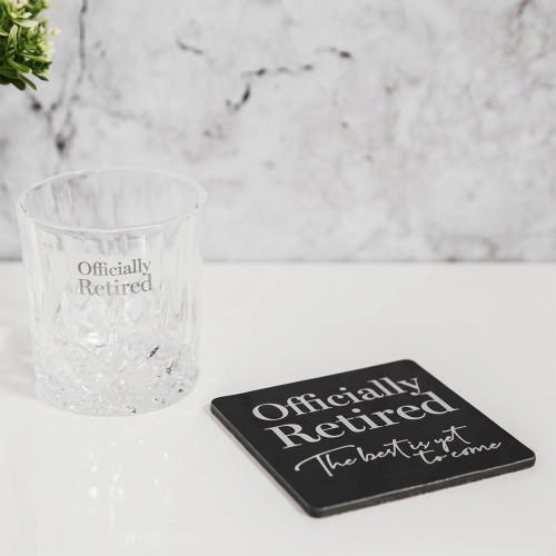 Milestones Cut Glass Whiskey Tumbler and Coaster Officially Retired