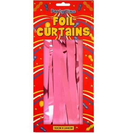 Foil Door Curtain Baby Pink 92x244cm