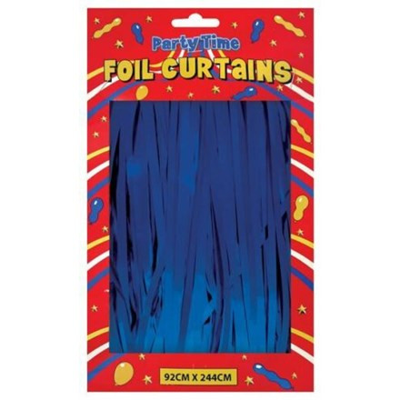 Foil Door Curtain Royal Blue 92x244cm