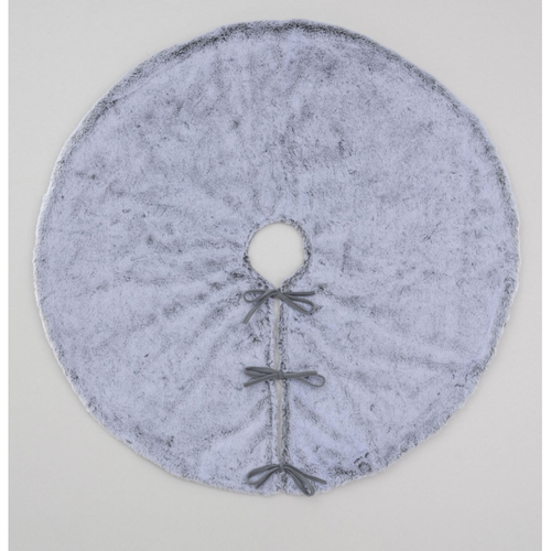 90CM FAUX FUR TREE SKIRT GREY