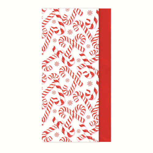 Xmas Candy Cane Tissue Paper 8 Sheets