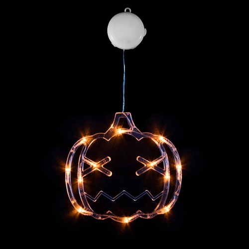 20cm Battery Operated Lit Window Silhouette with Suction Cup Choice of Bat Ghost or Spider