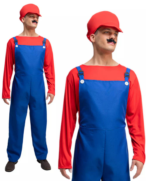 Funny Workman Red and Blue Medium