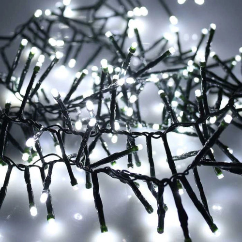 360 LED Fit and Forget Battery Operated White Multifunction Cluster Lights