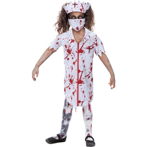 Zombie Nurse Costume Small Age 4-6